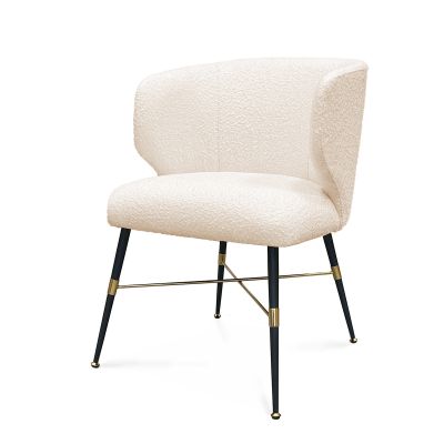 Aria Dining Chair Boucle Ivory