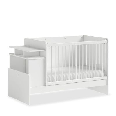 Baby Cotton Convertible Baby Bed With Table And Telescopic Handrails