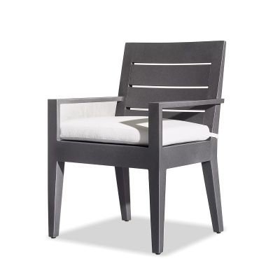 Beverly Aluminium Dining Chair with Arm