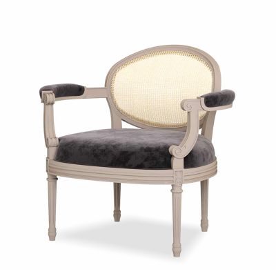 Christina Chair With Rattan Backrest