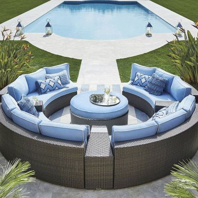 Luxury Circular Outdoor Sofa Set