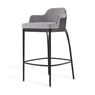 Charla Bar Chair Grey