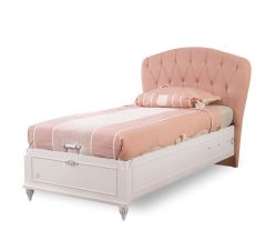 Romantic Single Girl Bed With Storage  