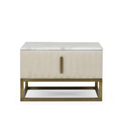 Milano Bedside Cabinet Calacatta Bedside Cabinets 