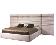 Luxury Designer Italian Bed With Wide Headboard  