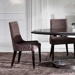 Luxury Quilted Italian Dining Chair Dining Room Chairs 
