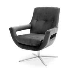 Eichholtz Swivel Chair Flavio Granite Grey Office Chairs 