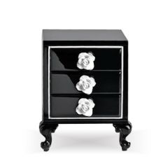 Black Coco Bedside Table Bedside Cabinets 