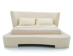 Luxury Designer Bed With Attached End Bed Stool  