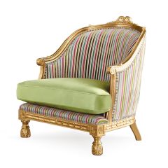 Classic Upholstered Bergere Armchair Bedroom 
