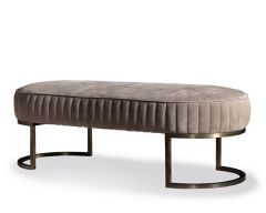 Contemporary Italian Designer Upholstered Bubble Bench  