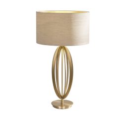 Olive Table Lamp in Antique Brass  