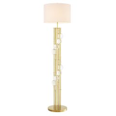 Eichholtz Lorenzo Floor Lamp Gold Finish with White Shade  