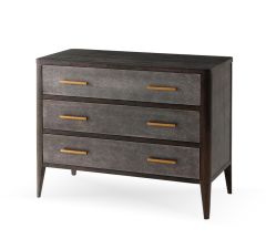 Contemporary Komodo Leather Chest of Drawers  