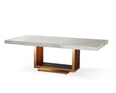 Modern Coffee Table With White Marble Top  