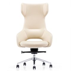 Cosmo High Back Swivel Executive Chair Ivory Office Chairs 