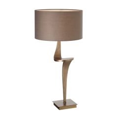 RV AStley Enzo Antique Brass Table Lamp  