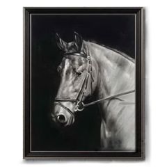 Horse Canvas Oil Painting Office Chairs 
