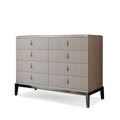 Luxury Italian Art Deco Designer Lacquered Chest of Drawers Designer Collections 
