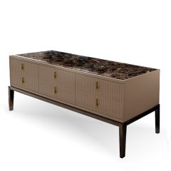 Luxury Italian Designer 6 Drawer Buffet Sideboard Sideboards & Dressers 