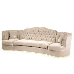 Luxury Italian Designer Art Deco Style Button Upholstered Sofa Sofas 