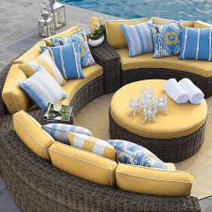 Luxury Half Moon Outdoor Sofa Set  