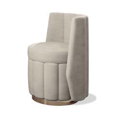 Italian Designer Leather Occasional Chair  