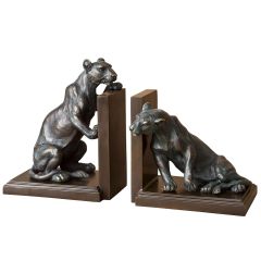 Set of 2 Lioness Bookends Accessories 