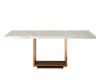 Modern Dining Table With White Marble Top  