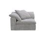 Truman Large Grey Velvet Sofa  
