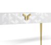 Contemporary Gloss White Console Table  