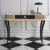 Nile Black and Gold Console Table  