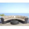 Outdoor Curved Rattan Sofa Set  
