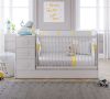 Baby Cotton Swinging Convertible Baby Bed ( 70 x 115 - 70 x 160 cm )  