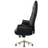 Claudia Executive Chair Black Leather  